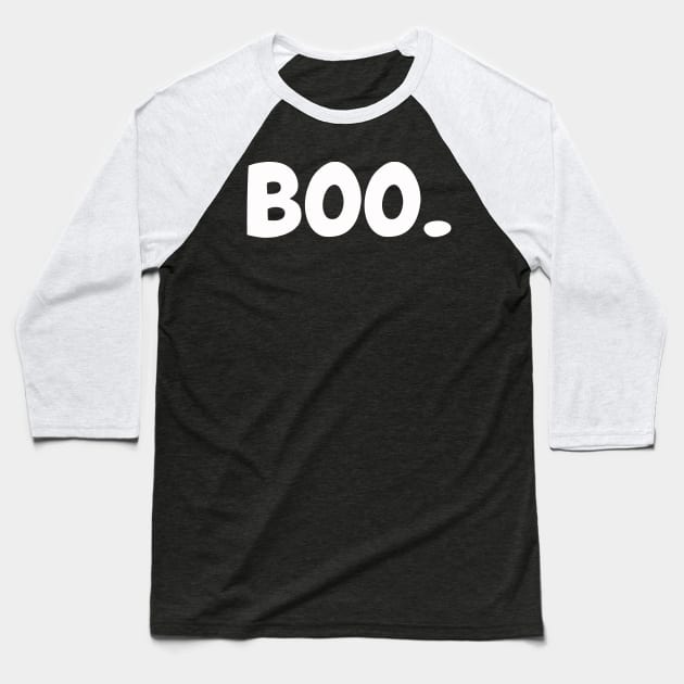 boo. design Baseball T-Shirt by moudzy